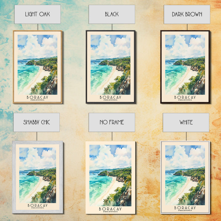 Boracay, Philippines Watercolor Print, Vacation Gift, Philippines Wall Art, Vacation Wall Art, Vacatation Memories, Beach Decor, Beach Or Lakehouse Art