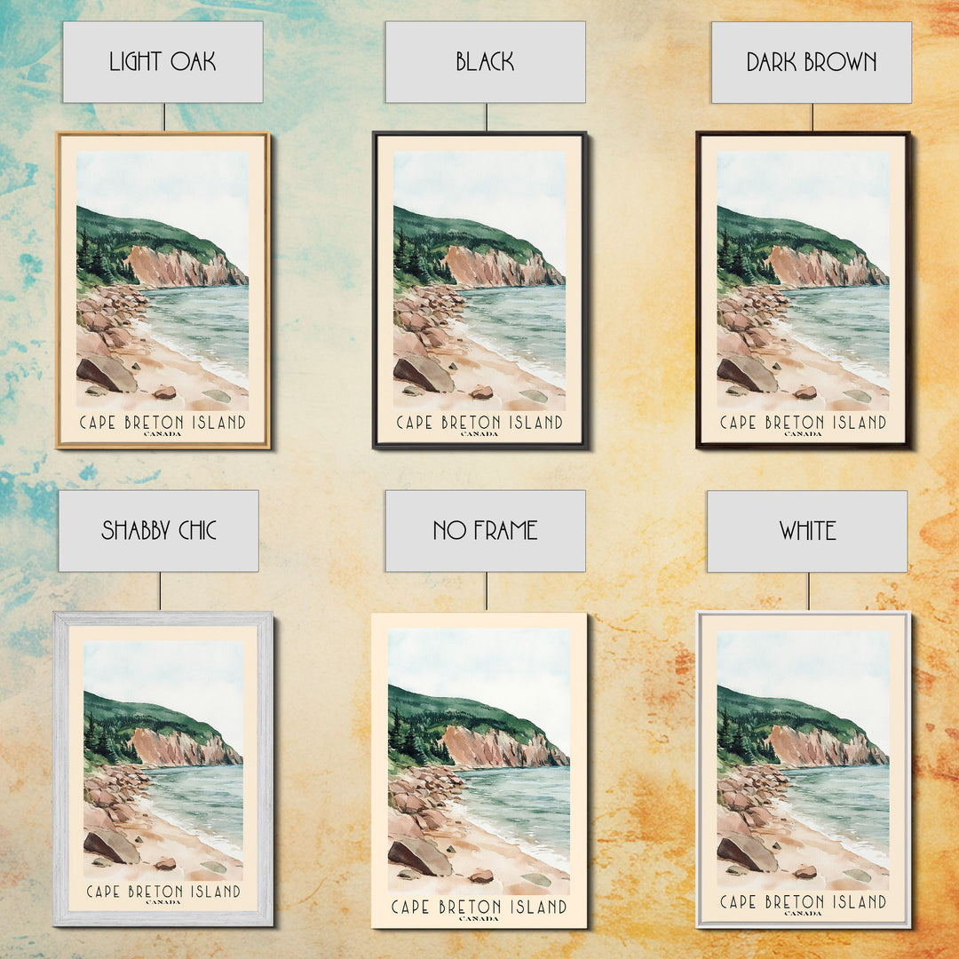 Cape Breton Island, Canada Watercolor Print, Vacation Gift, Canada Wall Art, Beach Painting, Beach Decor, Beach Or Lakehouse Art