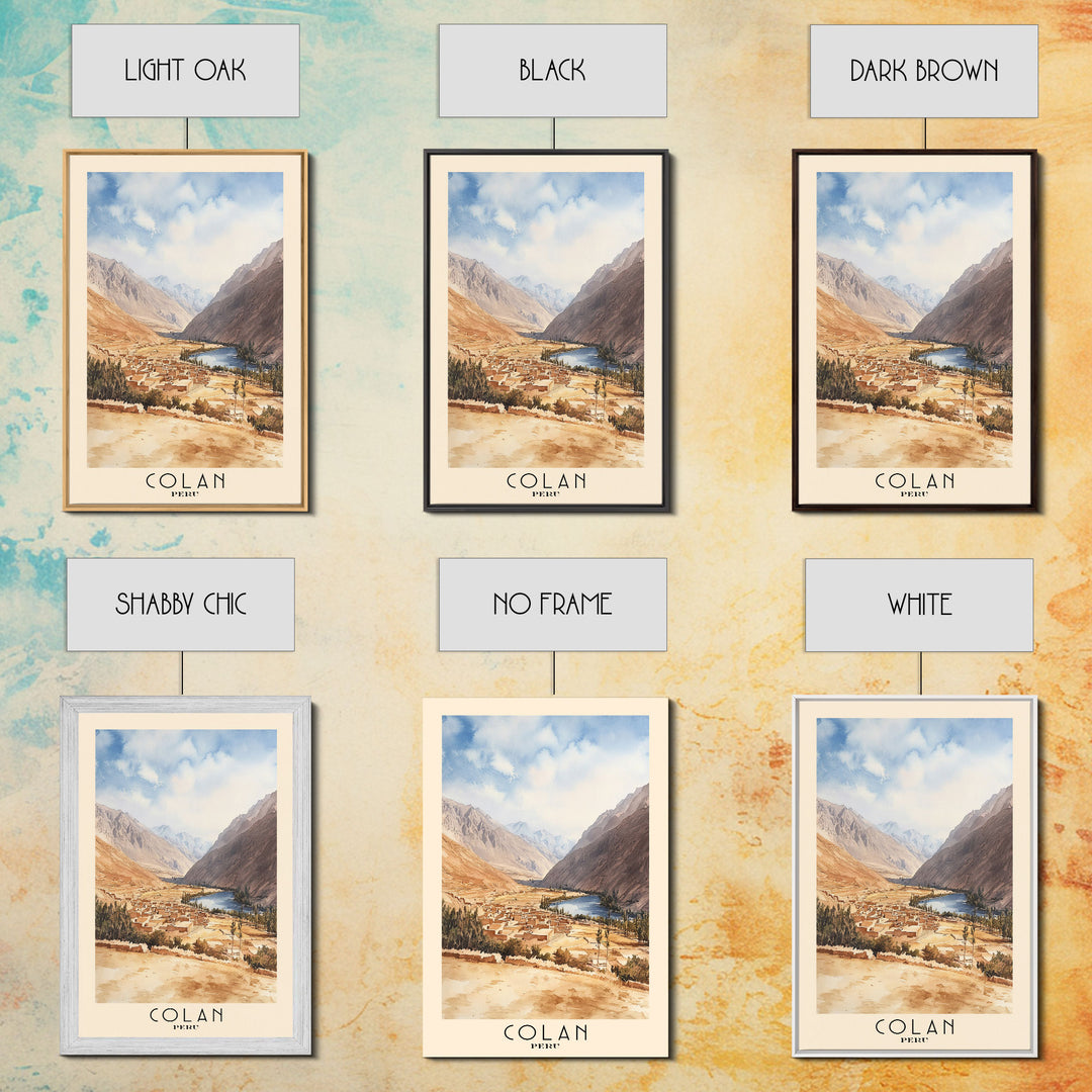 Colan, Peru Watercolor Print, Vacation Gift, Peru Wall Art, Beach Painting, Beach Decor, Beach Or Lakehouse Art