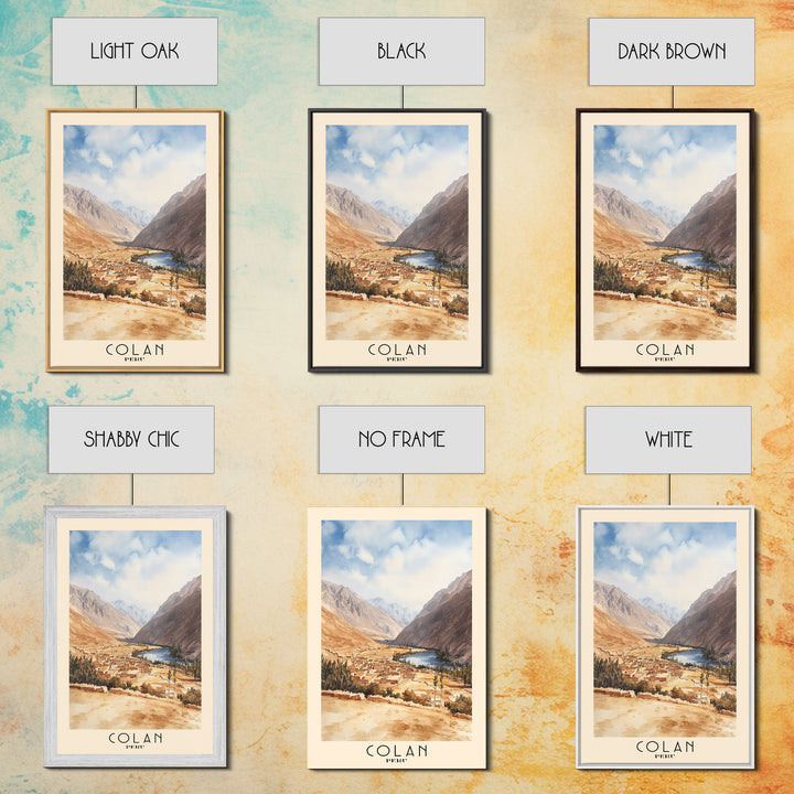 Colan, Peru Watercolor Print, Vacation Gift, Peru Wall Art, Beach Painting, Beach Decor, Beach Or Lakehouse Art