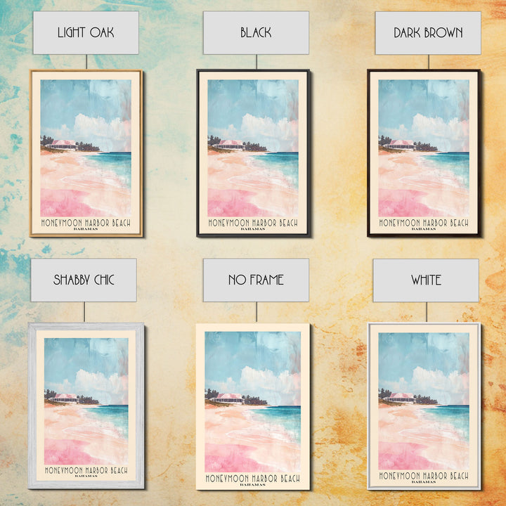 Honeymoon Harbor Beach, Bahamas Watercolor Print, Vacation Gift, Bahamas Wall Art, Vacation Wall Art, Vacatation Memories, Beach Decor, Beach Or Lakehouse Art