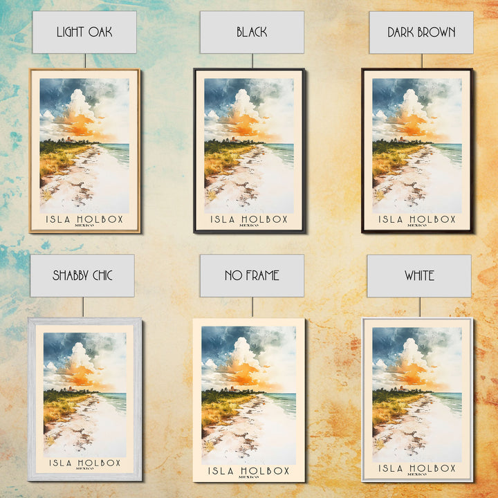 Isla Holbox, Mexico Watercolor Print, Vacation Gift, Mexico Wall Art, Beach Painting, Beach Decor, Beach Or Lakehouse Art