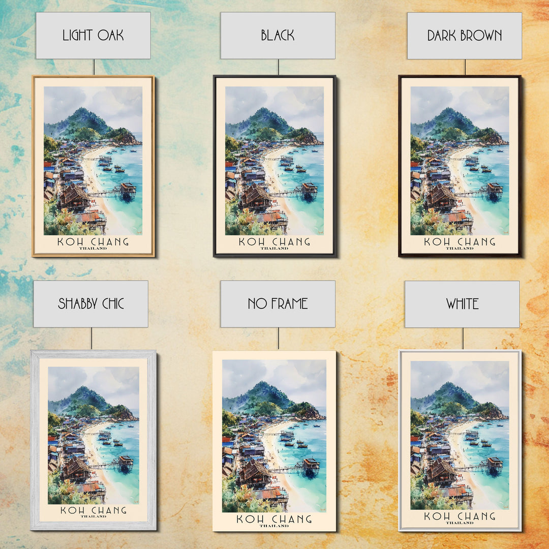 Koh Chang, Thailand Watercolor Print, Vacation Gift, Thailand Wall Art, Vacation Wall Art, Vacatation Memories, Beach Decor, Beach Or Lakehouse Art