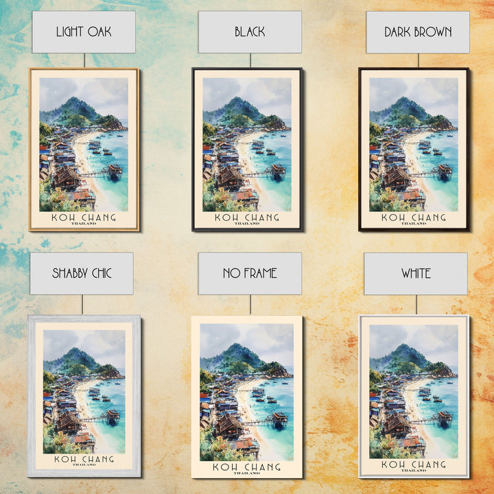 Koh Chang, Thailand Watercolor Print, Vacation Gift, Thailand Wall Art, Vacation Wall Art, Vacatation Memories, Beach Decor, Beach Or Lakehouse Art