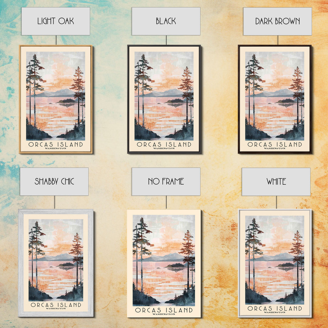 Orcas Island, Washington Watercolor Print, Vacation Gift, Washington Wall Art, Beach Painting, Beach Decor, Beach Or Lakehouse Art