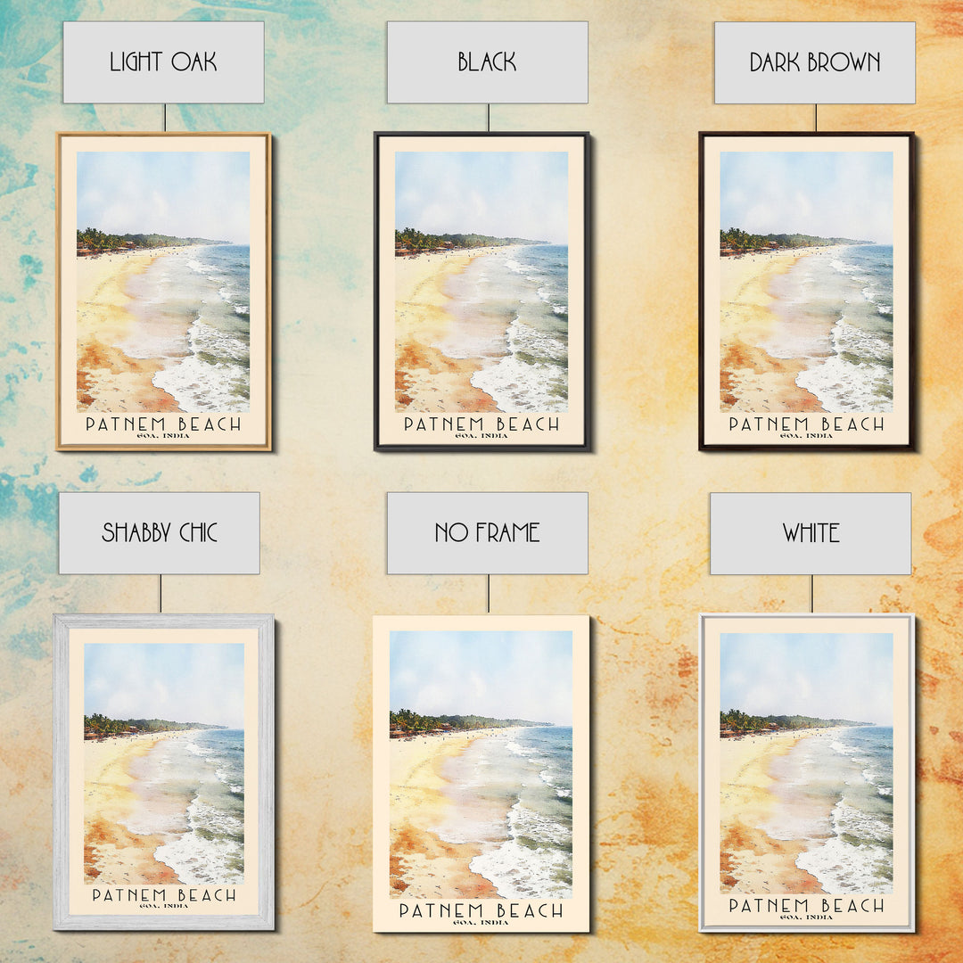 Patnem Beach, Goa, India Watercolor Print, Vacation Gift, Goa, India Wall Art, Vacation Wall Art, Vacatation Memories, Beach Decor, Beach Or Lakehouse Art