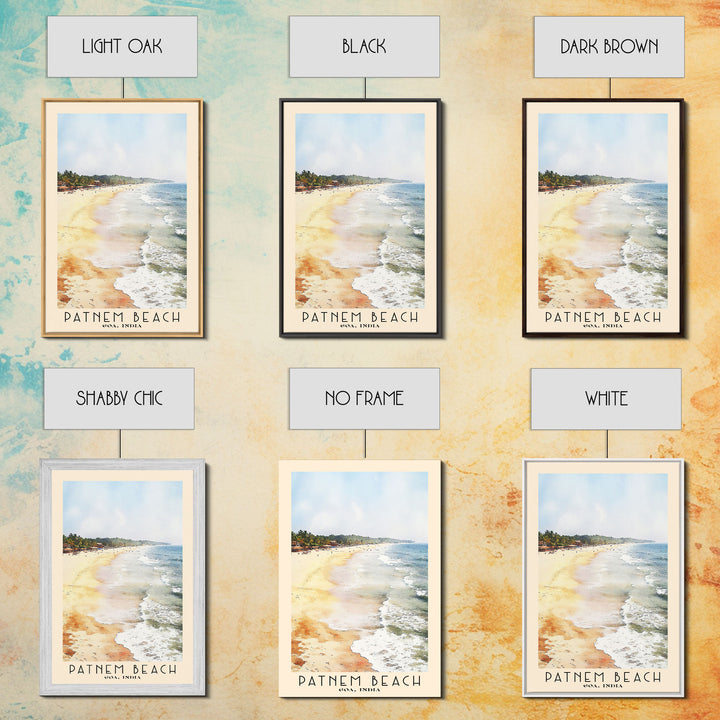 Patnem Beach, Goa, India Watercolor Print, Vacation Gift, Goa, India Wall Art, Vacation Wall Art, Vacatation Memories, Beach Decor, Beach Or Lakehouse Art