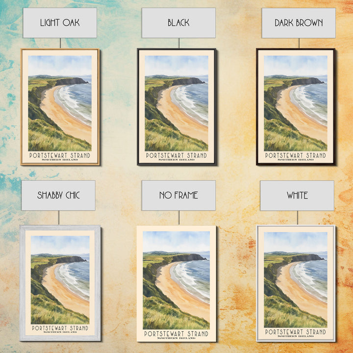 Portstewart Strand, Northern Ireland Watercolor Beach Print, Vacation Gift, Northern Ireland Wall Art, Beach Painting, Beach Decor, Beach Painting
