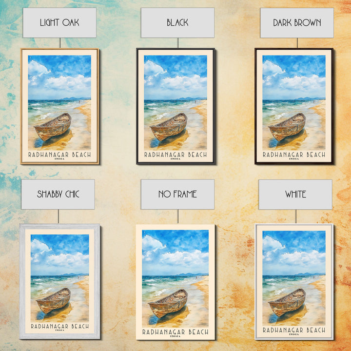 Radhanagar Beach, India Watercolor Print, Vacation Gift, India Wall Art, Beach Painting, Beach Decor, Beach Or Lakehouse Art