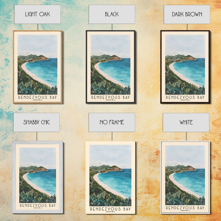 Rendezvous Bay, Anguila Watercolor Print, Vacation Gift, Anguila Wall Art, Beach Painting, Beach Decor, Beach Or Lakehouse Art