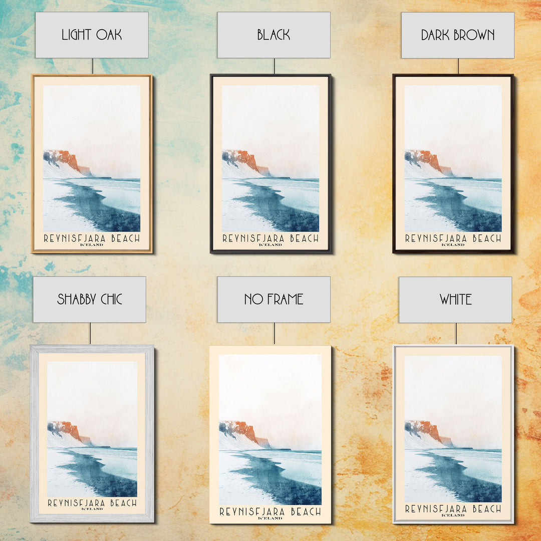 Reynisfjara Beach, Iceland Watercolor Print, Vacation Gift, Iceland Wall Art, Beach Painting, Beach Decor, Beach Or Lakehouse Art