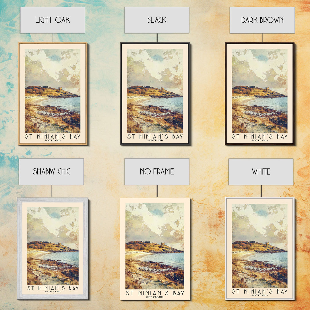 St Ninian’s Bay, Scotland Watercolor Print, Vacation Gift, Scotland Wall Art, Vacation Wall Art, Vacatation Memories, Beach Decor, Beach Or Lakehouse Art