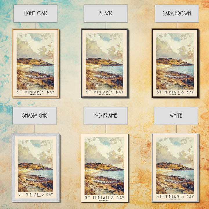 St Ninian’s Bay, Scotland Watercolor Print, Vacation Gift, Scotland Wall Art, Vacation Wall Art, Vacatation Memories, Beach Decor, Beach Or Lakehouse Art
