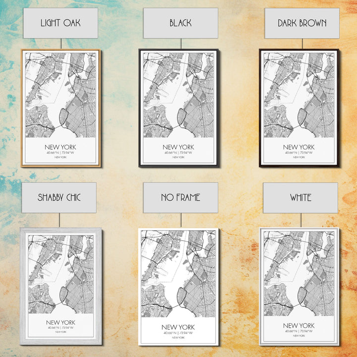 New York Street Map, New York Map, City Map Art, Modern Art, Wall Art, Canvas Print, Home Office Art, Unique Travel Gifts, Travel Wall Print