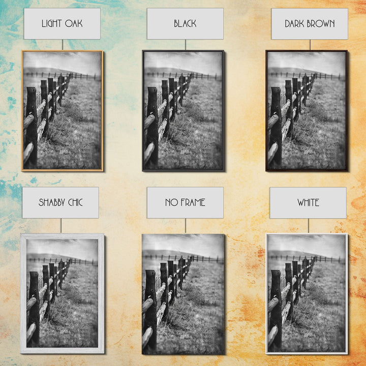 Old Barbed Wire Fence Art - Sepia Canvas Print, Rustic Western Decor, Vintage Farmhouse Wall Art, Historical Fence Artwork