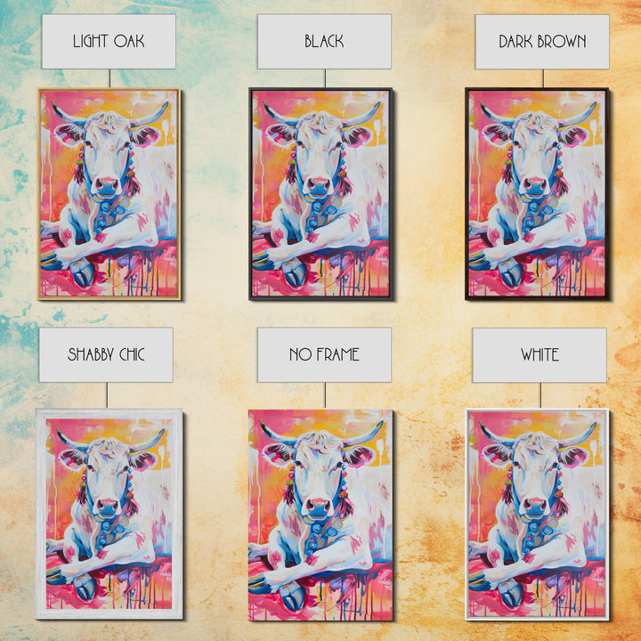 Charming Owl Art with Floral Accents - Framed Canvas Print, Bright Animal Decor for Living Room, Colorful Bird Artwork, Cheerful Wall Art