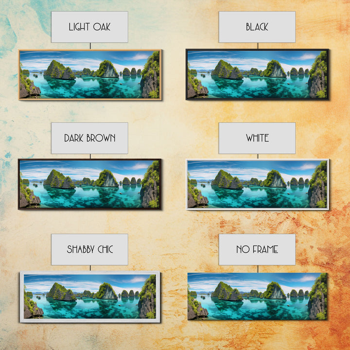Panoramic Print of Raja Ampat Islands Indonesia Extra Large Wall Art, Panoramic Wall Art, Panoramic Landscape Print, Landscape Photography