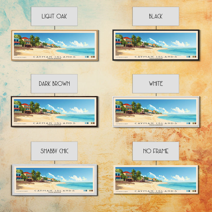 Cayman Islands, United Kingdom Panoramic Print, Vacation Gift, United Kingdom Wall Art, Vacation Wall Art, Vacatation Memories, Beach Decor, Beach Or Lakehouse Art