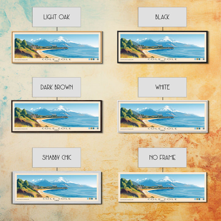 Cole Cole, Chile Panoramic Print, Vacation Gift, Chile Wall Art, Vacation Wall Art, Vacatation Memories, Beach Decor, Beach Or Lakehouse Art