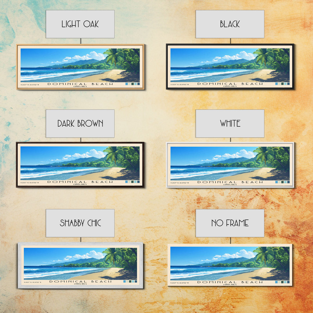 Dominical Beach, Costa Rica Panoramic Print, Vacation Gift, Costa Rica Wall Art, Vacation Wall Art, Vacatation Memories, Beach Decor, Beach Or Lakehouse Art
