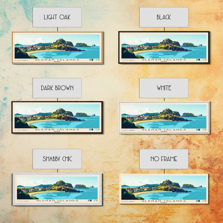 Glénan Islands, France Panoramic Print, Vacation Gift, France Wall Art, Vacation Wall Art, Vacatation Memories, Beach Decor, Beach Or Lakehouse Art