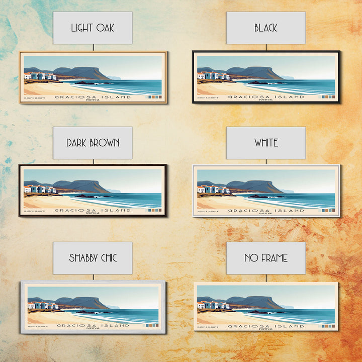 Graciosa Island, Portugal Panoramic Print, Vacation Gift, Portugal Wall Art, Vacation Wall Art, Vacatation Memories, Beach Decor, Beach Or Lakehouse Art