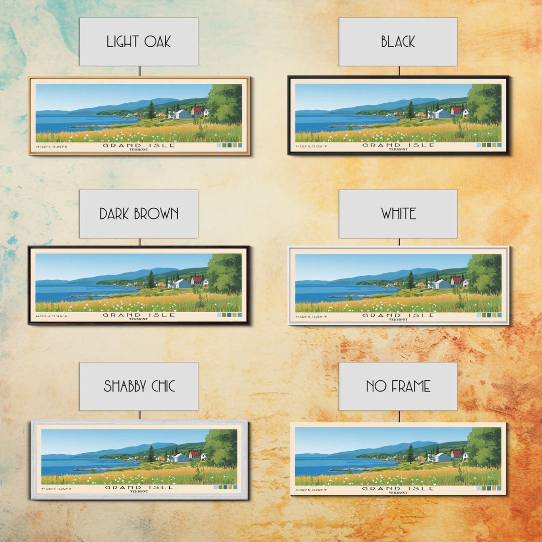 Grand Isle, Vermont Panoramic Print, Vacation Gift, Vermont Wall Art, Vacation Wall Art, Vacatation Memories, Beach Decor, Beach Or Lakehouse Art