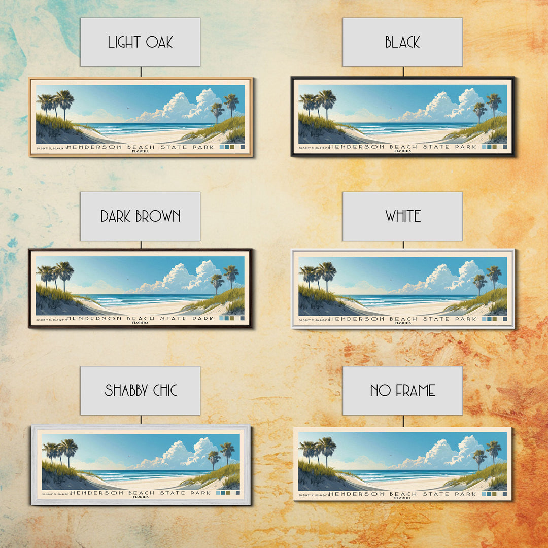 Henderson Beach State Park, Florida Panoramic Print, Vacation Gift, Florida Wall Art, Vacation Wall Art, Vacatation Memories, Beach Decor, Beach Or Lakehouse Art