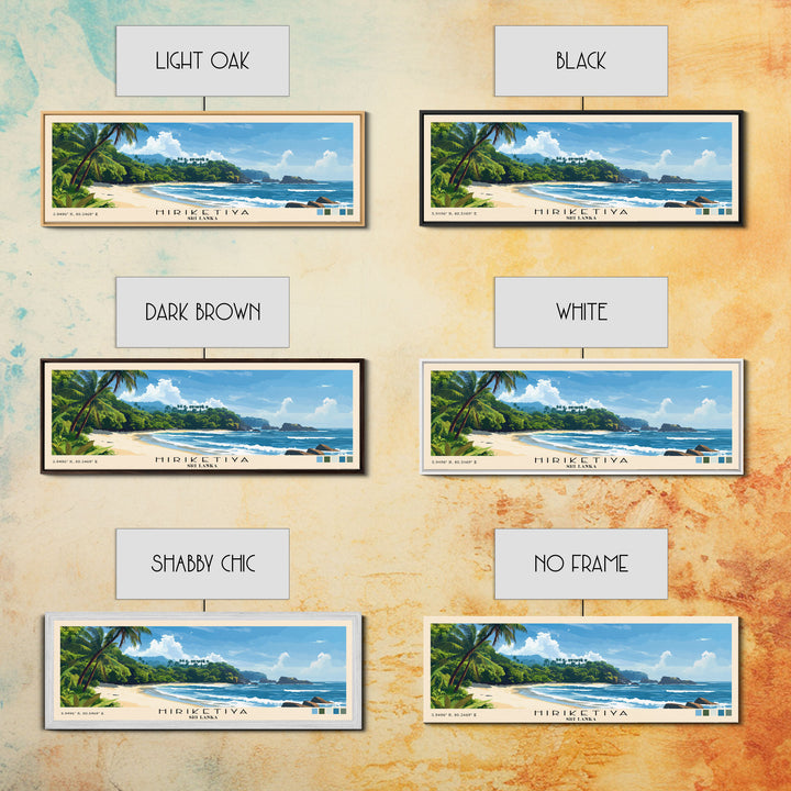 Hiriketiya, Sri Lanka Panoramic Print, Vacation Gift, Sri Lanka Wall Art, Vacation Wall Art, Vacatation Memories, Beach Decor, Beach Or Lakehouse Art