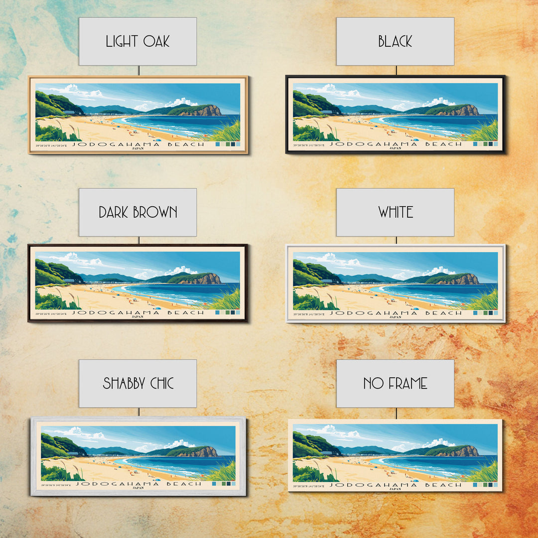 Jodogahama Beach, Japan Panoramic Print, Vacation Gift, Japan Wall Art, Vacation Wall Art, Vacatation Memories, Beach Decor, Beach Or Lakehouse Art