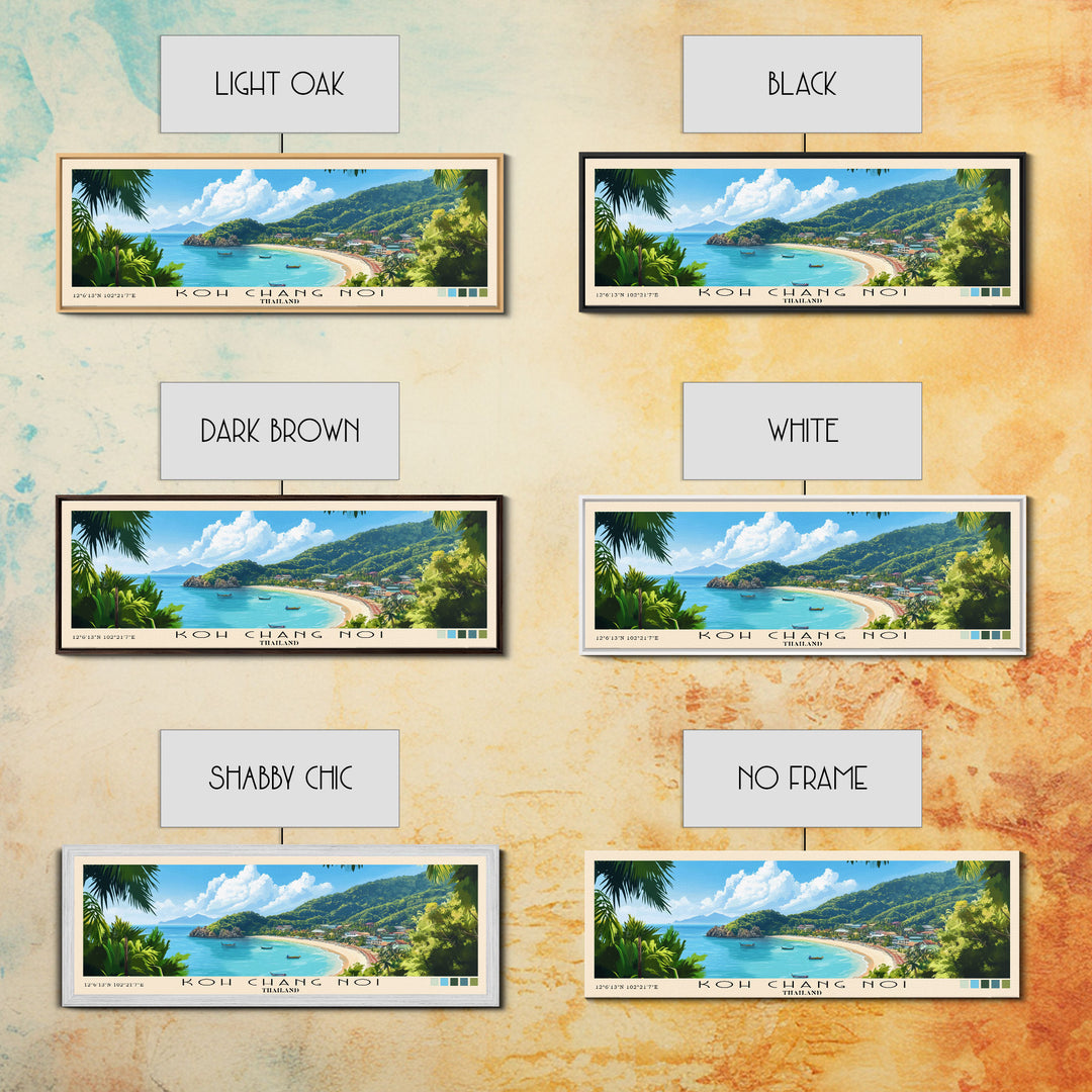 Koh Chang Noi, Thailand Panoramic Print, Vacation Gift, Thailand Wall Art, Vacation Wall Art, Vacatation Memories, Beach Decor, Beach Or Lakehouse Art