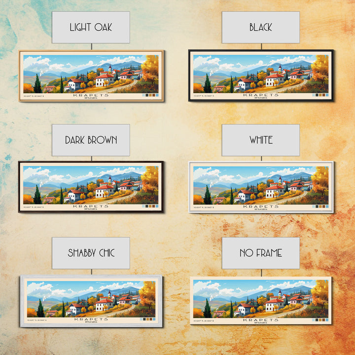 Krapets, Bulgaria Panoramic Print, Vacation Gift, Bulgaria Wall Art, Vacation Wall Art, Vacatation Memories, Beach Decor, Beach Or Lakehouse Art