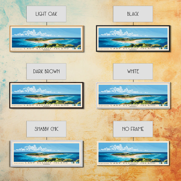 Lady Elliot Island, Australia Panoramic Print, Vacation Gift, Australia Wall Art, Vacation Wall Art, Vacatation Memories, Beach Decor, Beach Or Lakehouse Art