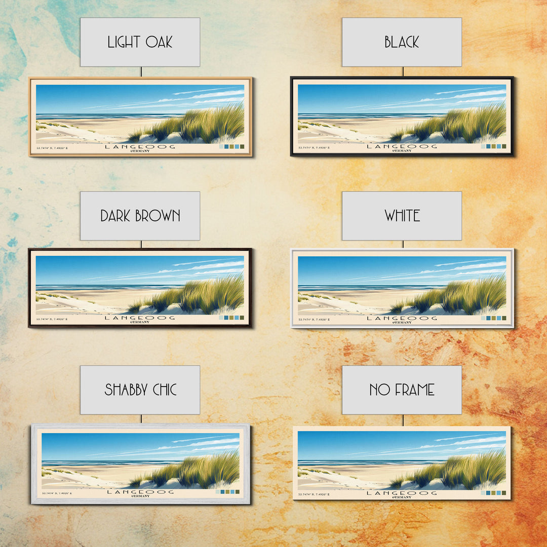 Langeoog, Germany Panoramic Print, Vacation Gift, Germany Wall Art, Vacation Wall Art, Vacatation Memories, Beach Decor, Beach Or Lakehouse Art
