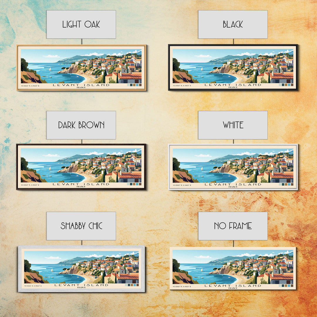 Levant Island, France Panoramic Print, Vacation Gift, France Wall Art, Vacation Wall Art, Vacatation Memories, Beach Decor, Beach Or Lakehouse Art