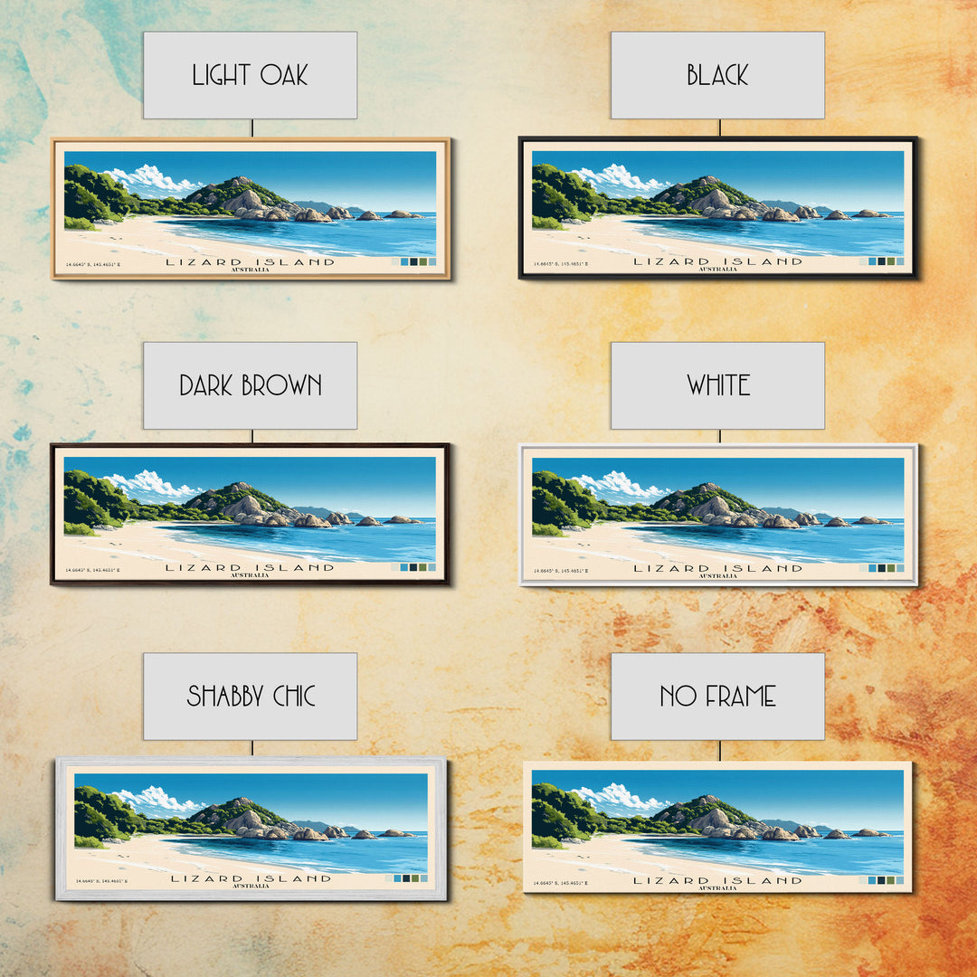 Lizard Island, Australia Panoramic Print, Vacation Gift, Australia Wall Art, Vacation Wall Art, Vacatation Memories, Beach Decor, Beach Or Lakehouse Art