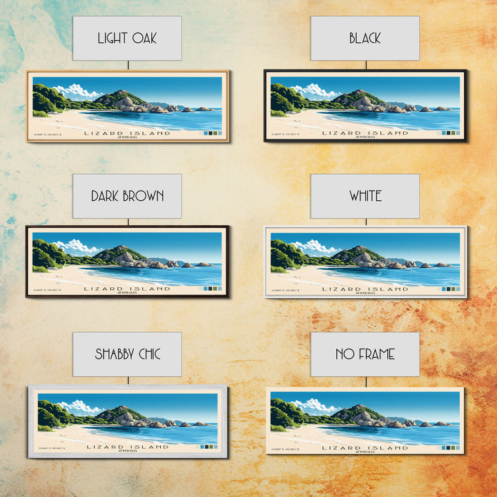 Lizard Island, Australia Panoramic Print, Vacation Gift, Australia Wall Art, Vacation Wall Art, Vacatation Memories, Beach Decor, Beach Or Lakehouse Art