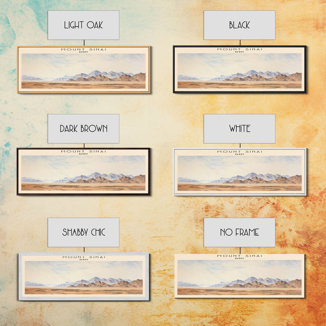 Mount Sinai Retro Style Travel Poster - Framed Canvas Print - COUNTRY Travel Decor | Vintage Style Home Decor - Travel Print - Wall Art