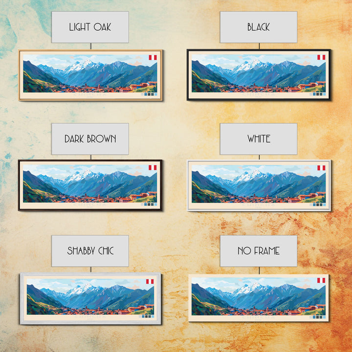 Chincha, Peru Travel Poster Panoramic Canvas Print, Chincha, Peru Painting, Peru Art, Chincha Travel Art, Guest Room Painting