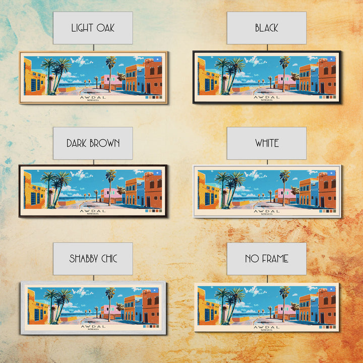 Awdal, Somalia Panoramic Canvas Print, Awdal, Somalia Painting, Somalia Art, Awdal Travel Poster, Travel Art, Housewarming Gift