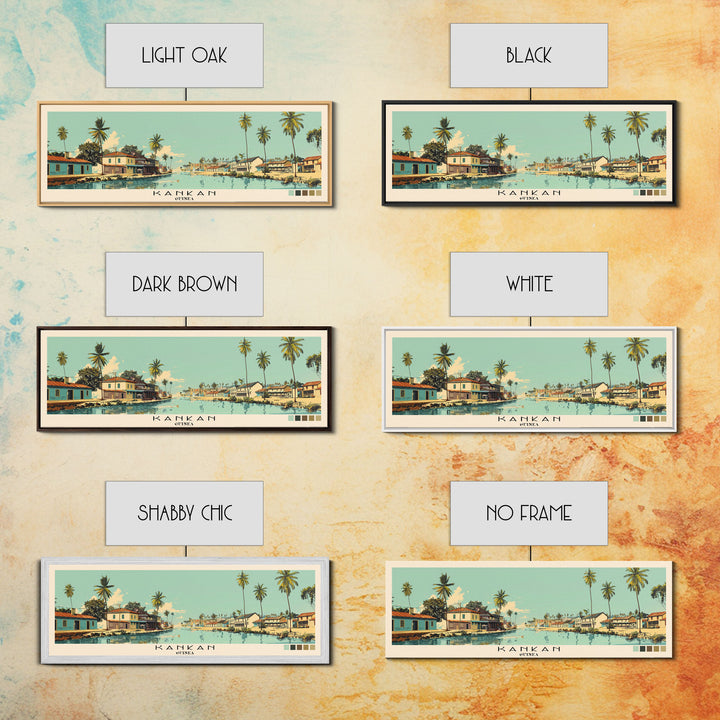 Kankan, Guinea Panoramic Canvas Print, Kankan, Guinea Painting, Guinea Art, Kankan Travel Poster, Travel Art, Guest Room Painting