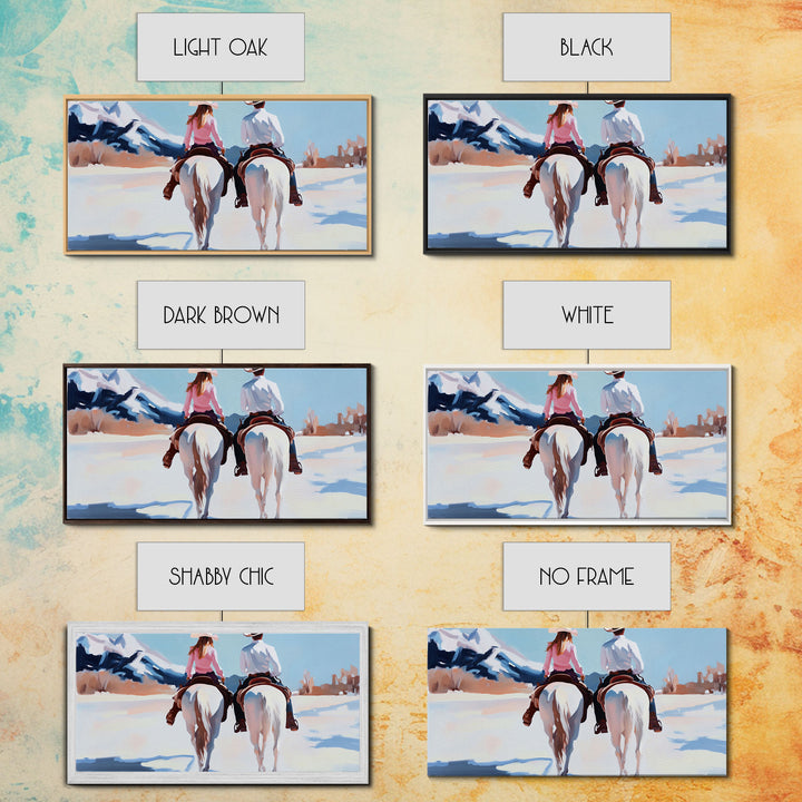 Portrait of cowboy amidst corn stalks, sunset skies, Framed Canvas Print, bold western art, autumn harvest season wall piece, fall farmhouse