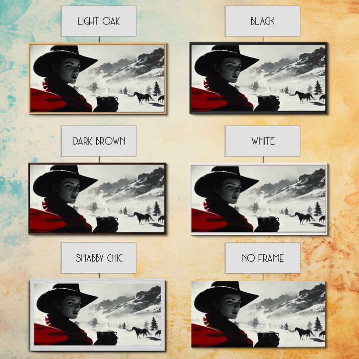 Cozy Cottage in Misty Autumn Countryside Framed Canvas Print, Perfect Rustic Artwork to Bring Warmth and Tranquility Into Your Home