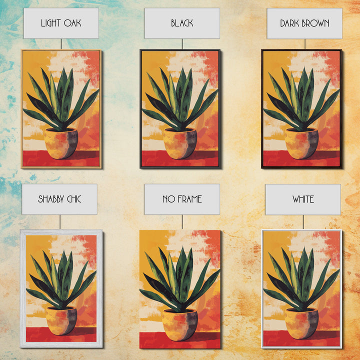 Aloe Vera Painting Print, Mexicano Wall Art, Southwestern Style Art, Arizona Art, Aloe Vera Art Print, Rustic Farmhouse home Decor, Kitchen Art