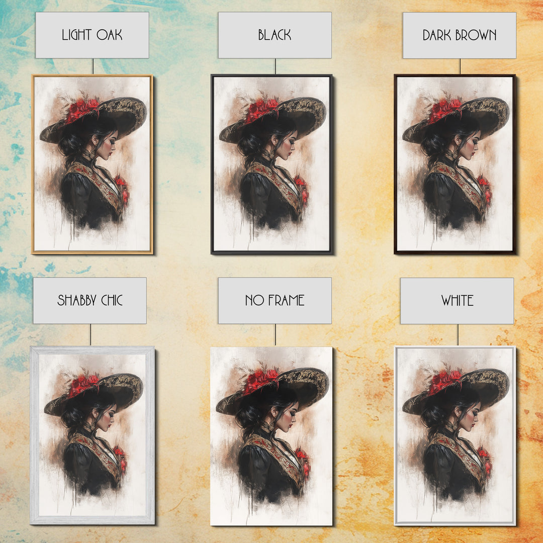 Chicano painting Print, Mexicano Wall Art, Female Matador, Female Bull Fighter Painting Print, Chicano Wall Art, Tejano Decor