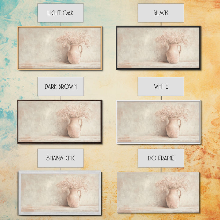 Cute Boho Wall Art For Kitchen or Dining Room, Oil Painting Of a Flower Pot, Cute Decor Idea, Cute Wall Art, Gift For Her