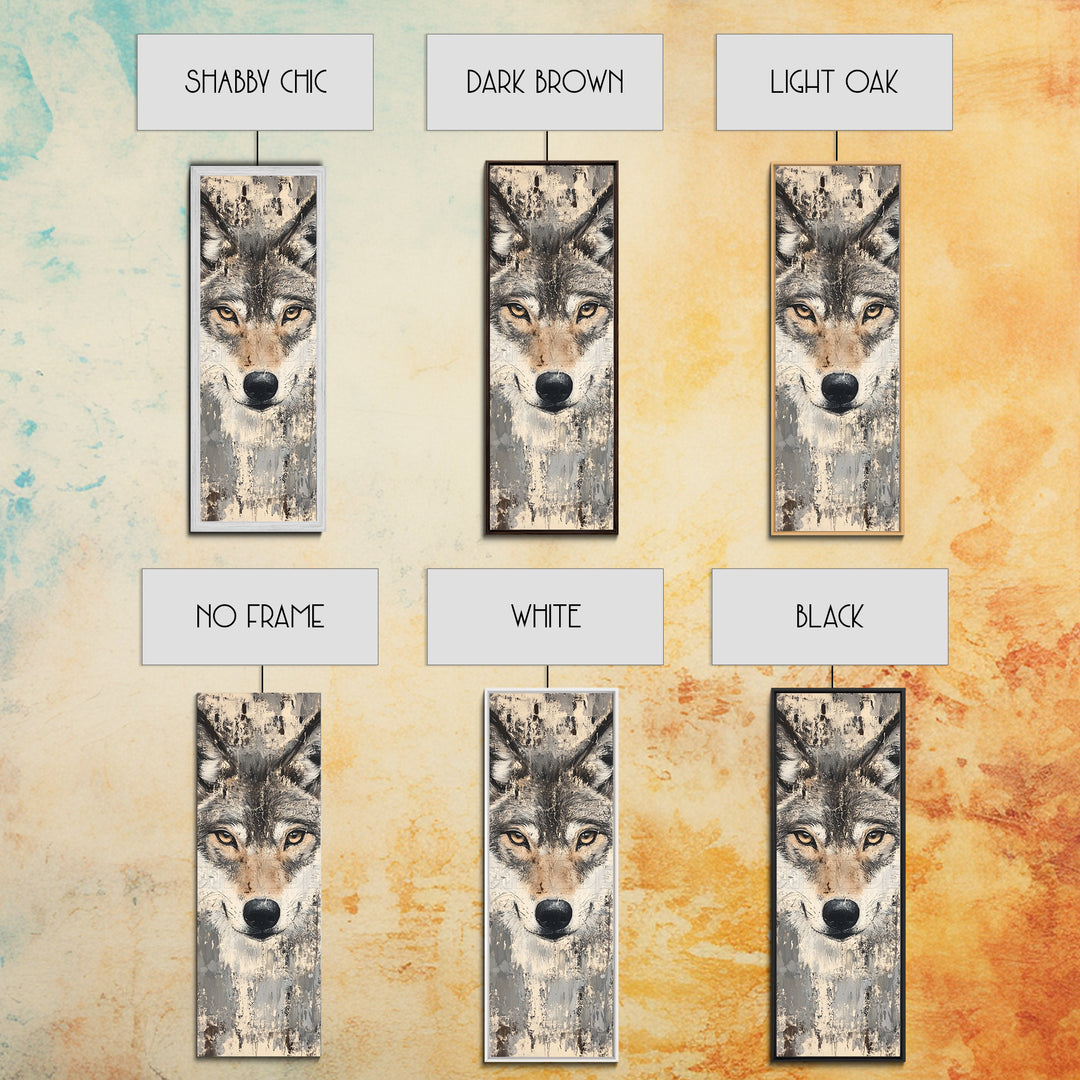 Canvas Print of Wolf Eyes Close-Up, Moody Art, Above Couch Art, Rustic Wall Art, Therapy Art, Wildlife Inspired