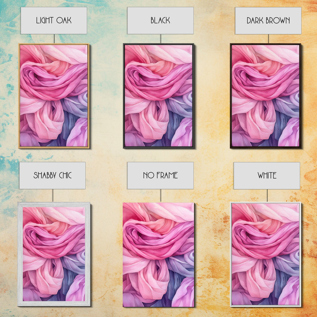 Rosy Layers Abstract Canvas Print | Pink Abstract Art | Light Pink Wall Art | Boho Wall Decor | Minimalist Art | Living Room Accent