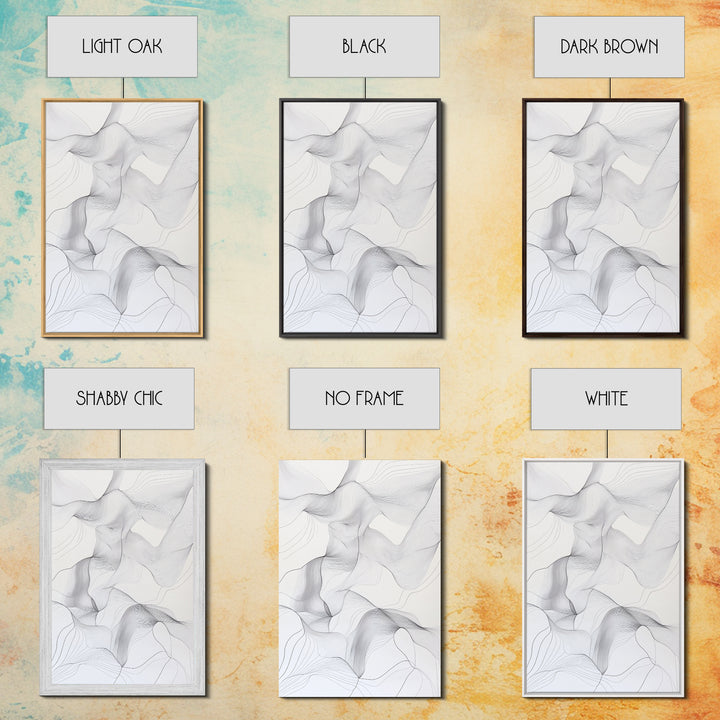 Black White Line Art Canvas Print Minimalist Geometric Wall Decor Modern Zen Artwork Above Couch Gift Idea Stylish Home Accent