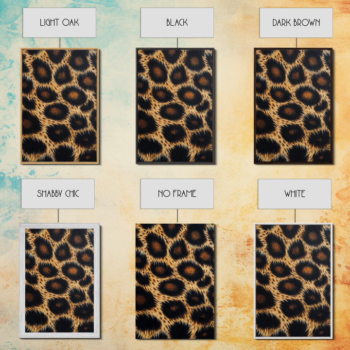 Abstract Leopard Canvas Print, Rustic Animal Print Wall Art, Bedroom Art, Farmhouse Decor, Skinny Tall Art, Gift Idea for Him